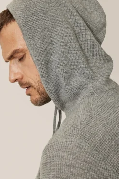 Store Good Man Brand Aspire Waffle-Stitch Hoodie | Merino Wool