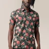 Best Sale Good Man Brand Big On-Point Shirt: Non-Stretch | Organic Cotton Black Decadent Blooms