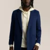New Good Man Brand City Wool Coat | Stretch Wool Sky Captain