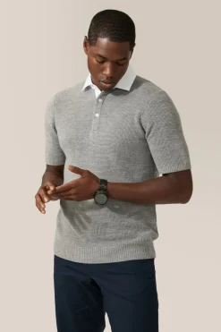 Cheap Good Man Brand Collar Polo Sweater | Merino Wool