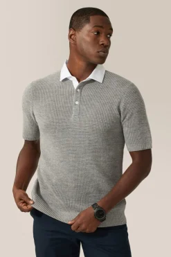 Cheap Good Man Brand Collar Polo Sweater | Merino Wool