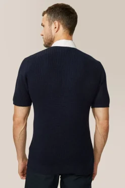 Cheap Good Man Brand Collar Polo Sweater | Merino Wool
