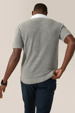 Cheap Good Man Brand Collar Polo Sweater | Merino Wool