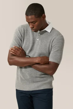 Cheap Good Man Brand Collar Polo Sweater | Merino Wool