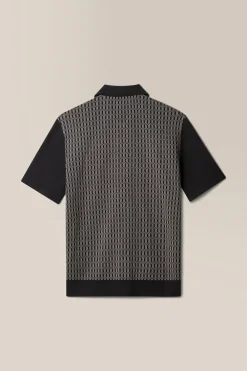 Fashion Good Man Brand Essex Geo Knit Polo | Cotton