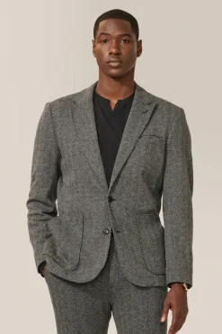 Flash Sale Good Man Brand Hollis Blazer | Responsible Herringbone Cotton Black