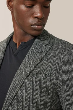 Flash Sale Good Man Brand Hollis Blazer | Responsible Herringbone Cotton Black