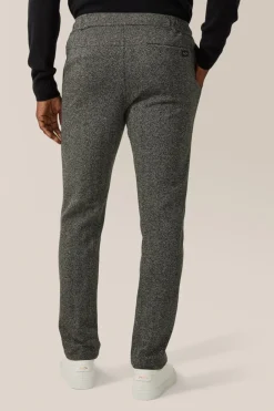 Cheap Good Man Brand Hollis Pant | Responsible Herringbone Cotton Black