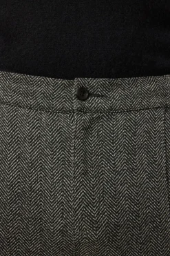 Cheap Good Man Brand Hollis Pant | Responsible Herringbone Cotton Black