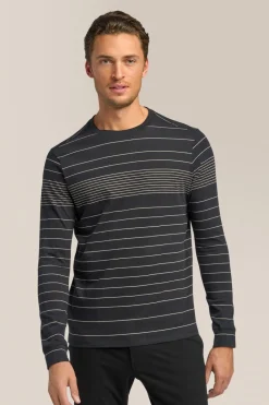 Cheap Good Man Brand Long Sleeve Crewneck Tee | Striped Cotton