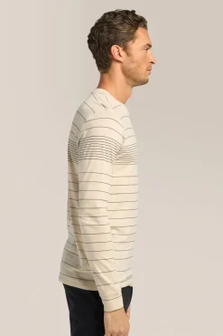 Cheap Good Man Brand Long Sleeve Crewneck Tee | Striped Cotton