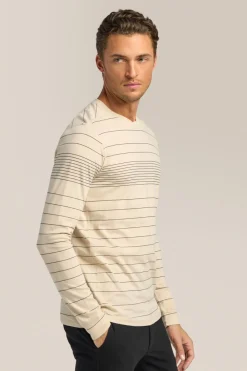 Cheap Good Man Brand Long Sleeve Crewneck Tee | Striped Cotton