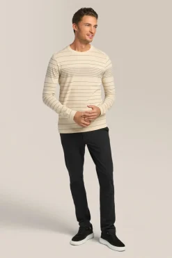 Cheap Good Man Brand Long Sleeve Crewneck Tee | Striped Cotton