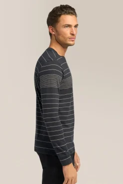 Cheap Good Man Brand Long Sleeve Crewneck Tee | Striped Cotton