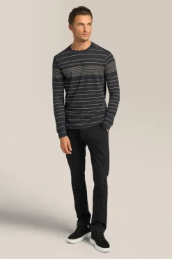 Cheap Good Man Brand Long Sleeve Crewneck Tee | Striped Cotton