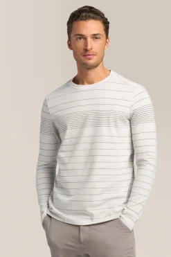 Cheap Good Man Brand Long Sleeve Crewneck Tee | Striped Cotton