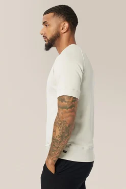 New Good Man Brand Purpose Short Sleeve French Terry Sweatshirt | Cotton