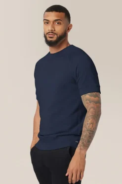 New Good Man Brand Purpose Short Sleeve French Terry Sweatshirt | Cotton