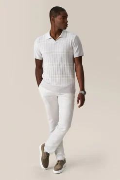 Cheap Good Man Brand Rib Knit Polo Sweater | Merino Wool