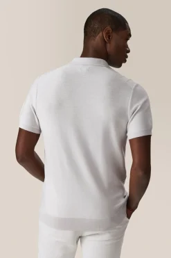 Cheap Good Man Brand Rib Knit Polo Sweater | Merino Wool