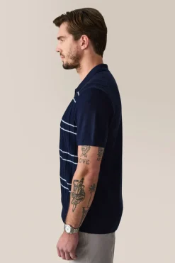 Cheap Good Man Brand Rib Knit Polo Sweater | Merino Wool