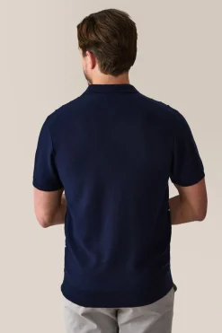 Cheap Good Man Brand Rib Knit Polo Sweater | Merino Wool