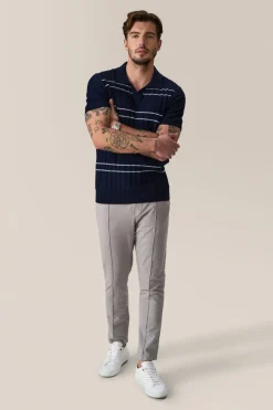 Cheap Good Man Brand Rib Knit Polo Sweater | Merino Wool