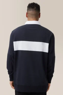 Discount Good Man Brand Rugby Striped Shirt | Textured Cotton Jersey