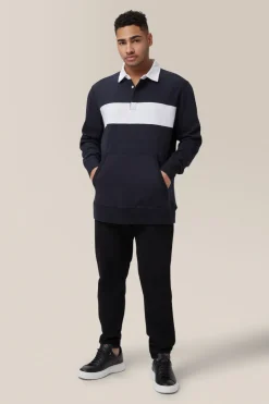 Discount Good Man Brand Rugby Striped Shirt | Textured Cotton Jersey