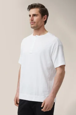 Flash Sale Good Man Brand Short Sleeve Henley | Soft Slub Jersey