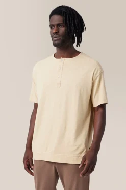 Flash Sale Good Man Brand Short Sleeve Henley | Soft Slub Jersey