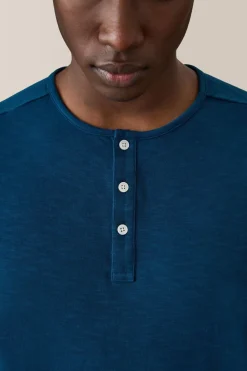 Flash Sale Good Man Brand Short Sleeve Henley | Soft Slub Jersey