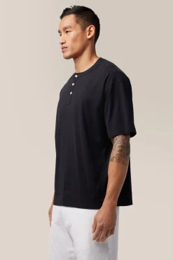 Flash Sale Good Man Brand Short Sleeve Henley | Soft Slub Jersey
