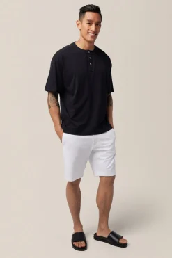Flash Sale Good Man Brand Short Sleeve Henley | Soft Slub Jersey