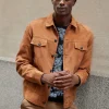 Sale Good Man Brand Suede Jean Jacket | Lamb Suede
