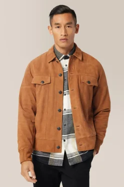 Sale Good Man Brand Suede Jean Jacket | Lamb Suede