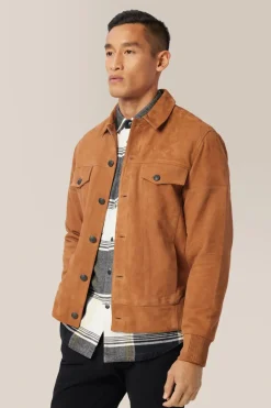 Sale Good Man Brand Suede Jean Jacket | Lamb Suede
