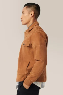 Sale Good Man Brand Suede Jean Jacket | Lamb Suede