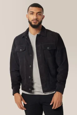 Sale Good Man Brand Suede Jean Jacket | Lamb Suede