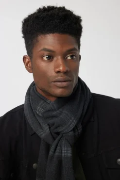 Fashion Good Man Brand Tartan Plaid Scarf | Recycled Cashmere