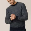 Fashion Good Man Brand Two-Tone Crew Sweater | Merino Wool