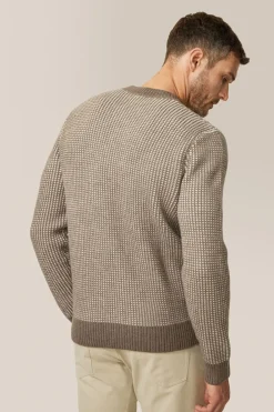 Fashion Good Man Brand Two-Tone Crew Sweater | Merino Wool