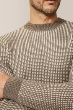 Fashion Good Man Brand Two-Tone Crew Sweater | Merino Wool