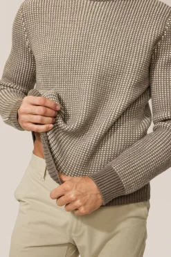 Fashion Good Man Brand Two-Tone Crew Sweater | Merino Wool