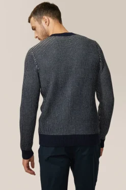 Fashion Good Man Brand Two-Tone Crew Sweater | Merino Wool