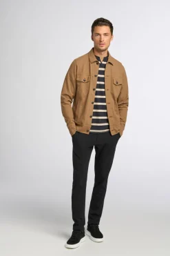 Cheap Good Man Brand V-Notch T-Shirt | Striped Premium Jersey Cotton