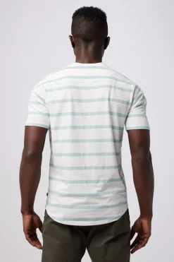 Cheap Good Man Brand V-Notch T-Shirt | Striped Premium Jersey Cotton