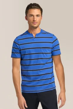 Cheap Good Man Brand V-Notch T-Shirt | Striped Premium Jersey Cotton