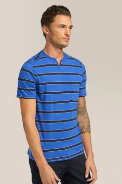 Cheap Good Man Brand V-Notch T-Shirt | Striped Premium Jersey Cotton
