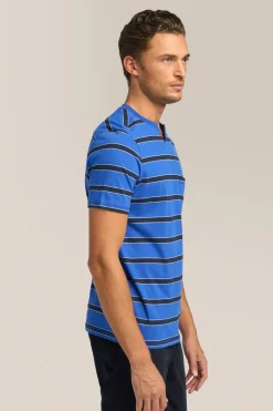 Cheap Good Man Brand V-Notch T-Shirt | Striped Premium Jersey Cotton